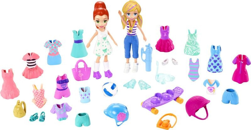 Mattel Polly Pocket Polly Και Φίλη Με Ρούχα Και Αθλητικά Αξεσουάρ (GDM18) 3 Mattel Polly Pocket Polly Και Φίλη Με Ρούχα Και Αθλητικά Αξεσουάρ (GDM18)