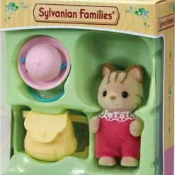 Sylvanian Families: Striped Cat Baby (068155) -Μικρόκοσμος κοριτσιών Κατάστημα 203593 1
