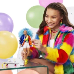 Mattel Barbie Extra – Blue Curly Hair (GRN30) -Μικρόκοσμος κοριτσιών Κατάστημα 203653 2