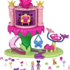 Mattel Polly Pocket Σετάκια Ουράνιο Τόξο Fantasy Fairy Princess Dispensing Castle Ride (GYK43) -Μικρόκοσμος κοριτσιών Κατάστημα 203686 1