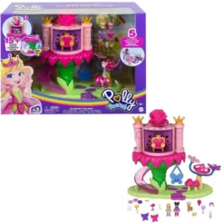 Mattel Polly Pocket Σετάκια Ουράνιο Τόξο Fantasy Fairy Princess Dispensing Castle Ride (GYK43) -Μικρόκοσμος κοριτσιών Κατάστημα 203686 1
