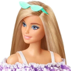 Mattel Barbie Loves The Planet Purple Floral Dress (GRB36) -Μικρόκοσμος κοριτσιών Κατάστημα 206435 2