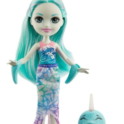 Mattel Enchantimals Κούκλα Και Ζωάκι Φιλαράκι- Νέοι Φίλοι Pet/ Naddie Narwhal And Sword (GJX41) -Μικρόκοσμος κοριτσιών Κατάστημα 207609 1