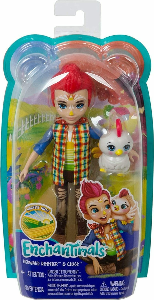 Mattel Enchantimals Κούκλα Και Ζωάκι Φιλαράκι- Νέοι Φίλοι Pet/Redward Rooster Και Cluck (GJX39) 4 Mattel Enchantimals Κούκλα Και Ζωάκι Φιλαράκι- Νέοι Φίλοι Pet/Redward Rooster Και Cluck (GJX39) - Image 2
