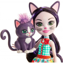 Mattel Enchantimals Κούκλα Και Ζωάκι Φιλαράκι- Νέοι Φίλοι Pet/ Ciesta Cat And Climber (GJX40) -Μικρόκοσμος κοριτσιών Κατάστημα 207611 2