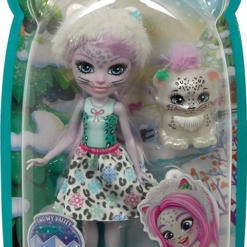 Mattel Enchantimals Κούκλα Και Ζωάκι Φιλαράκι- Νέοι Φίλοι Pet/ Sybill Snow Leopard And Flake (GJX42) -Μικρόκοσμος κοριτσιών Κατάστημα 207612 1