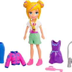Mattel Polly Pocket Κούκλα με Ρούχα New York Fashion Pack (GDM02) 7 Mattel Polly Pocket Κούκλα με Ρούχα New York Fashion Pack (GDM02) -Μικρόκοσμος κοριτσιών Κατάστημα 208243 1
