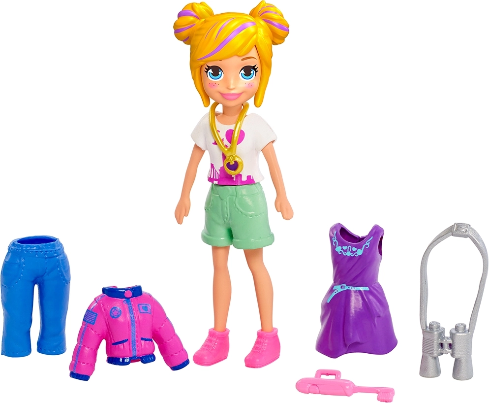 Mattel Polly Pocket Κούκλα με Ρούχα New York Fashion Pack (GDM02) 3 Mattel Polly Pocket Κούκλα με Ρούχα New York Fashion Pack (GDM02)