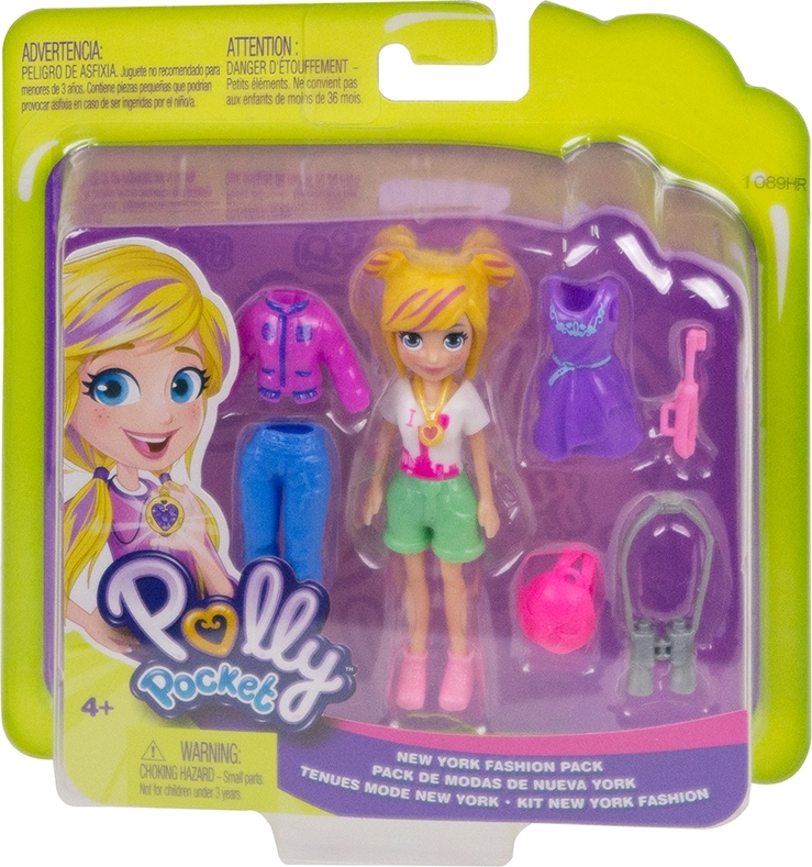 Mattel Polly Pocket Κούκλα με Ρούχα New York Fashion Pack (GDM02) 4 Mattel Polly Pocket Κούκλα με Ρούχα New York Fashion Pack (GDM02) - Image 2