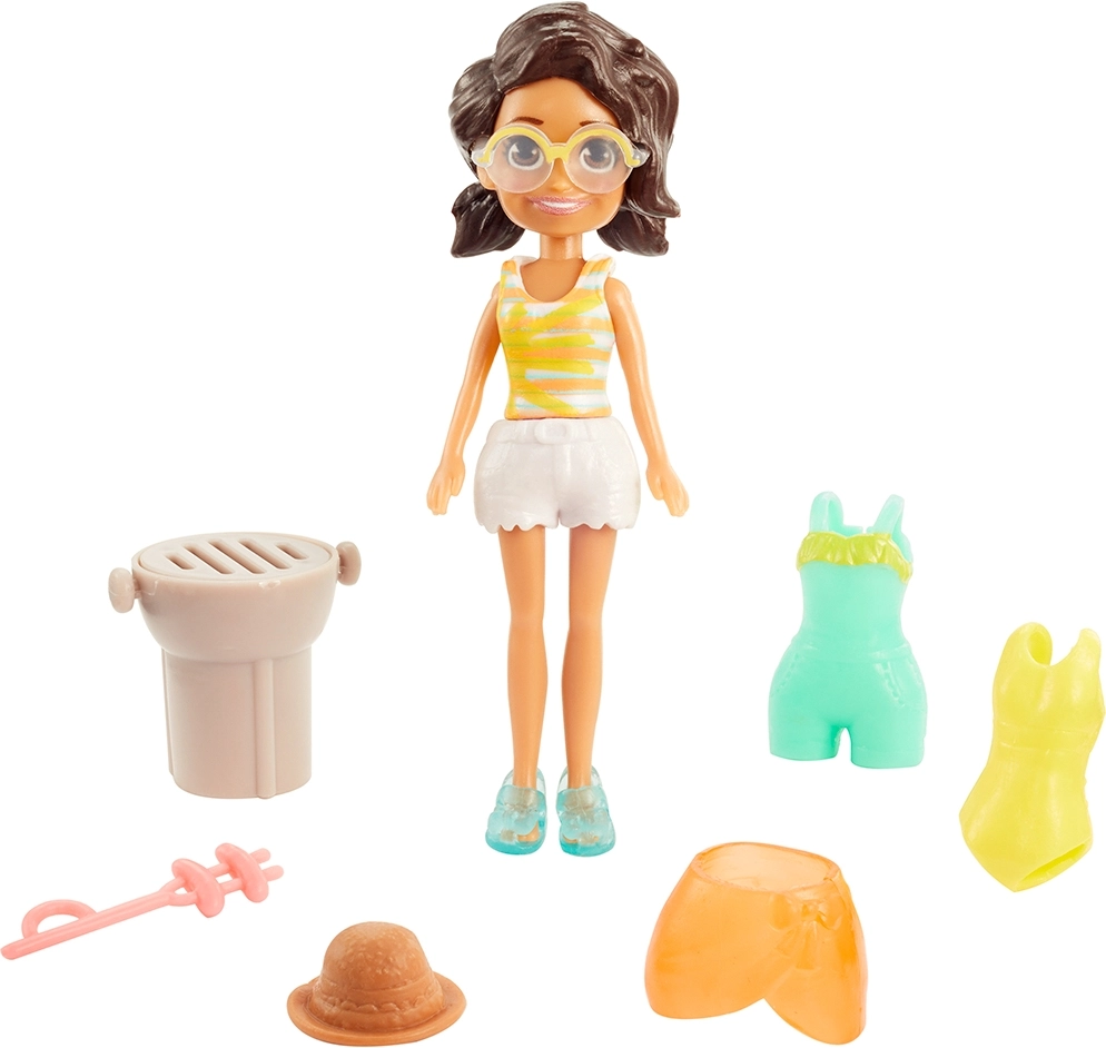 Mattel Polly Pocket Κούκλα με Ρούχα Cookout Cutie Shani (GMF77) 7 Mattel Polly Pocket Κούκλα με Ρούχα Cookout Cutie Shani (GMF77) - Image 5