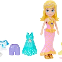 Mattel Polly Pocket Κούκλα με Ρούχα Mermaid Momments Fashion Pack (GNG72) -Μικρόκοσμος κοριτσιών Κατάστημα 208248 1
