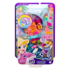 Mattel Polly Pocket Μίνι Ο Κόσμος Της Polly Σετ Dolphin Beach (GTN20) -Μικρόκοσμος κοριτσιών Κατάστημα 209681 5