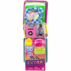 Mattel Barbie Extra Σετ Καρό Jacket με Zωάκι Aρκουδάκι (HDJ41)