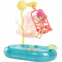 Mattel Polly Pocket Κούκλα Με Ρούχα Και Αξεσουάρ κολύμβησης Και Άθλησης- Basketball Splash Pack (HDW62) -Μικρόκοσμος κοριτσιών Κατάστημα 210482 5