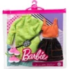 Mattel Barbie Μόδες – Σετ Των 2: Green Sweatshirt Dress (GRC92) -Μικρόκοσμος κοριτσιών Κατάστημα 210638