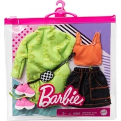 Mattel Barbie Μόδες – Σετ Των 2: Green Sweatshirt Dress (GRC92)