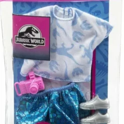Mattel Barbie Μοδάτα Σύνολα- Διάσημες Μόδες- Jurassic World Μπλούζα με Ιριδίζον Φούστα (GRD48) -Μικρόκοσμος κοριτσιών Κατάστημα 210652 1