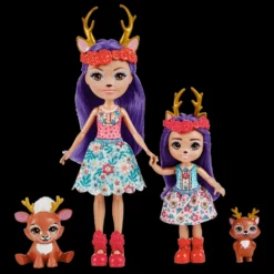 Mattel Enchantimals Κούκλα Και Αδερφάκι Danessa Deer And Sprint (HCF80) -Μικρόκοσμος κοριτσιών Κατάστημα 210656 1