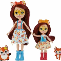 Mattel Enchantimals Κούκλα Και Αδερφάκι Felicity Fox And Flick (HCF81) -Μικρόκοσμος κοριτσιών Κατάστημα 210657 1