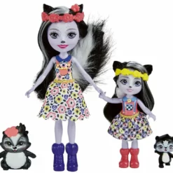 Mattel Enchantimals Κούκλα Και Αδερφάκι Sage Skunk And Caper (HCF82) -Μικρόκοσμος κοριτσιών Κατάστημα 210658 1