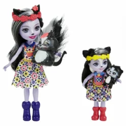 Mattel Enchantimals Κούκλα Και Αδερφάκι Sage Skunk And Caper (HCF82) -Μικρόκοσμος κοριτσιών Κατάστημα 210658 1