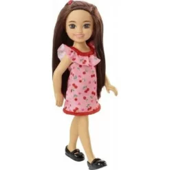 Mattel Barbie Τσέλσι και Φίλες Ruffled Cherry Print Dress (HGT05) -Μικρόκοσμος κοριτσιών Κατάστημα 216893 1