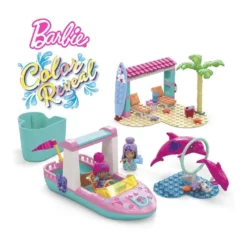Mattel Mega Barbie Color Reveal – Σκάφος με Φιγούρες και Αξεσουάρ (HHW83) -Μικρόκοσμος κοριτσιών Κατάστημα 220375 1