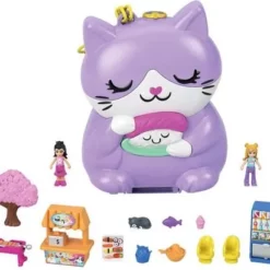 Mattel Polly Pocket Mini – Ο Κόσμος Της Polly World Compact Sushi Cat (HCG21) -Μικρόκοσμος κοριτσιών Κατάστημα 221211 3