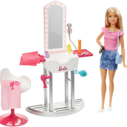 Mattel Barbie Κουκλα Και Επιπλα Σε 3 Σχεδια (DVX51)