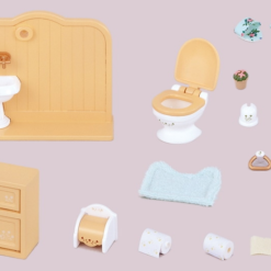 Sylvanian Families: Toilet Set-Σετ Μπανιου-Τουαλετα (030306) -Μικρόκοσμος κοριτσιών Κατάστημα 673960 2