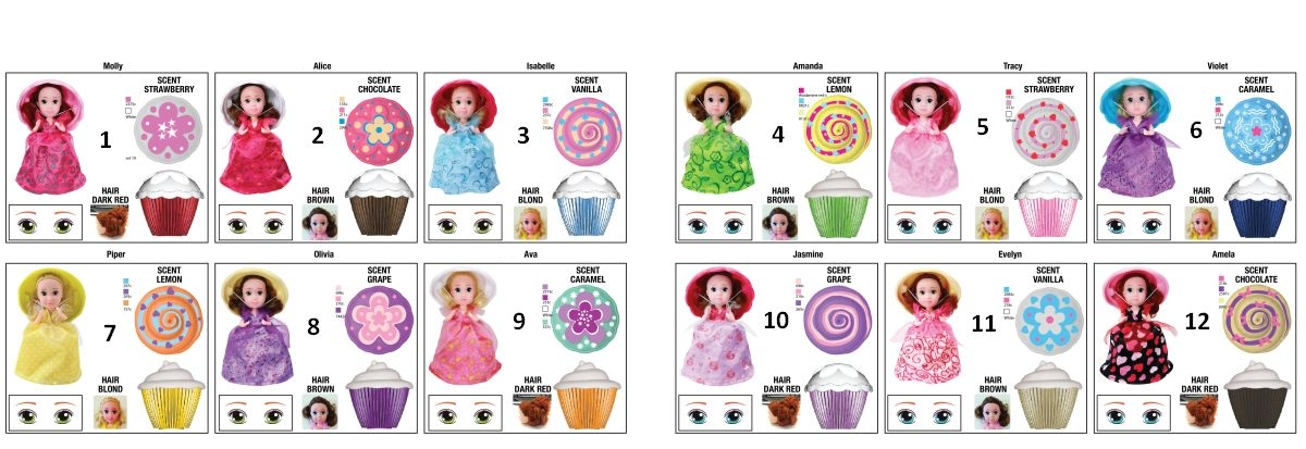 Just Toys Cup Cake Surpsise Princess Doll 3, Σε 12 Σχεδια (1091) 4 Just Toys Cup Cake Surpsise Princess Doll 3, Σε 12 Σχεδια (1091) - Image 2