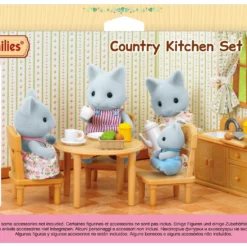 Sylvanian Families: Country Kitchen Set With Cat Mother (5164) (047908) -Μικρόκοσμος κοριτσιών Κατάστημα 685453 1
