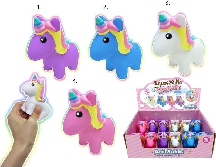 Squeeze Πλαστικό Μονόκερος 8 εκ. 4 Χρώματα (1957) 4 Squeeze Πλαστικό Μονόκερος 8 εκ. 4 Χρώματα (1957) - Image 2