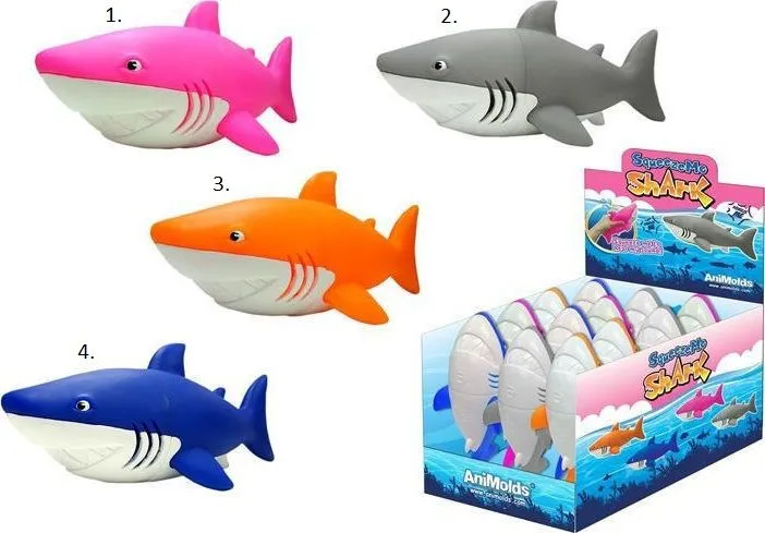 Squeeze Πλαστικοί Καρχαρίες 4 Χρώματα (1954) 4 Squeeze Πλαστικοί Καρχαρίες 4 Χρώματα (1954) - Image 2