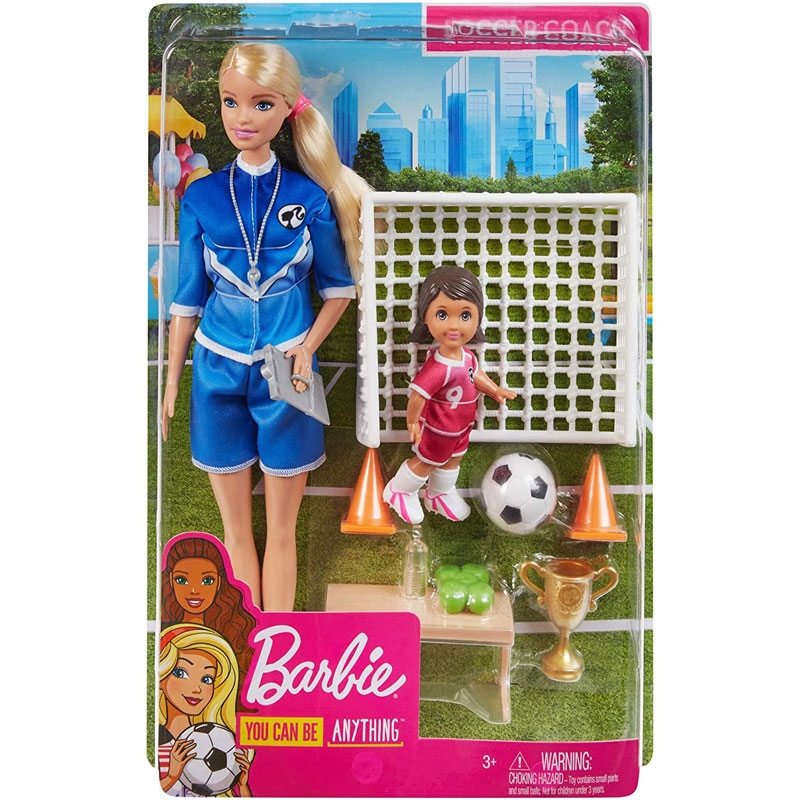 Mattel Barbie Σετ Αθλητικά Επαγγέλματα Προπονήτρια Ποδοσφαίρου (GLM47) 3 Mattel Barbie Σετ Αθλητικά Επαγγέλματα Προπονήτρια Ποδοσφαίρου (GLM47)