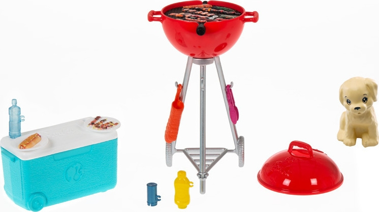 Mattel Barbie Έπιπλα Μπάρμπεκιου (GRG76) 7 Mattel Barbie Έπιπλα Μπάρμπεκιου (GRG76) - Image 5