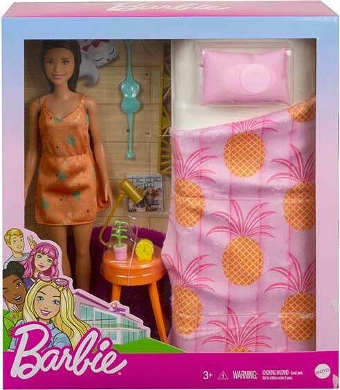 Mattel Barbie Δωμάτιο Με Κούκλα Υπνοδωμάτιο (GRG86) 4 Mattel Barbie Δωμάτιο Με Κούκλα Υπνοδωμάτιο (GRG86) - Image 2