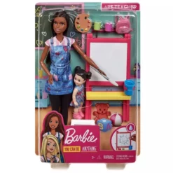 Mattel Barbie Σετ Επαγγέλματα Με Παιδάκια Και Ζωάκια Ζωγράφος (GJM30) -Μικρόκοσμος κοριτσιών Κατάστημα 698478 1