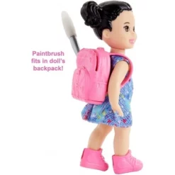 Mattel Barbie Σετ Επαγγέλματα Με Παιδάκια Και Ζωάκια Ζωγράφος (GJM30) -Μικρόκοσμος κοριτσιών Κατάστημα 698478 4
